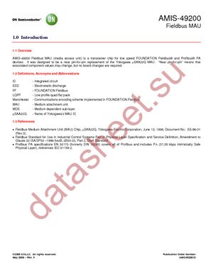AMIS-49200-XTD datasheet  